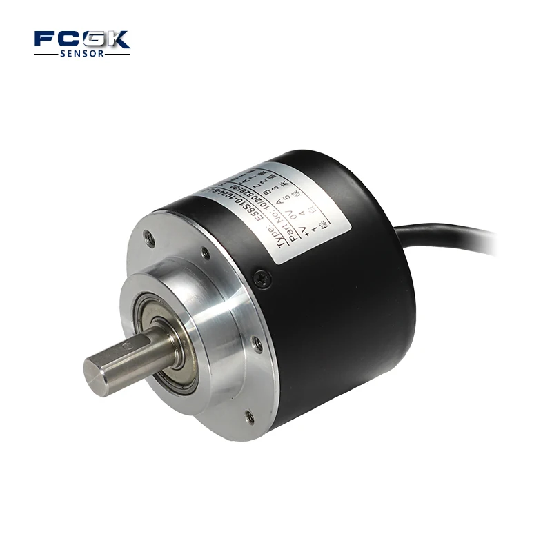 E58S10-1024-6-L-5 60mm Incremental Solid Shaft Rotary Encoder 5VDC 1024 PPR Line Driver Encoders Product Category