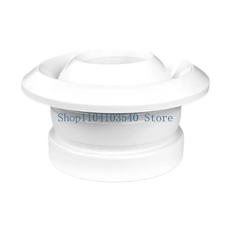 02DC Ball Air Outlet Diffuser ABS Duct Collar with 360 Degree Air Direction for Round Duct or Wall Outlet Installation