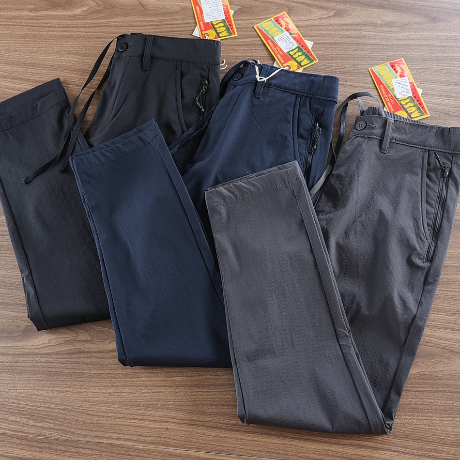 

Новые мужские брюки прямого кроя для активного отдыха и работы, ветрозащитные, легкие, повседневные, весна-осень 2024