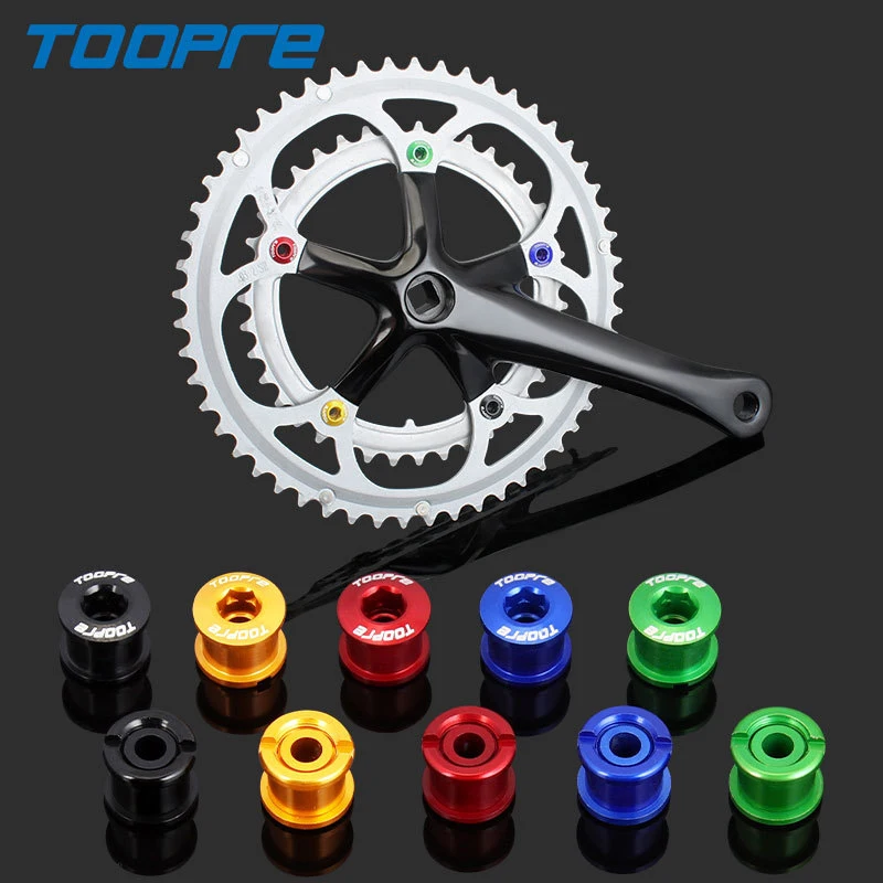 Toopre MTB Bicycle Chainwheel Screws Cycling Chainring Wheel Bolt Alloy Plate Nails Sprocket Road Bike Screws For Crankset Parts
