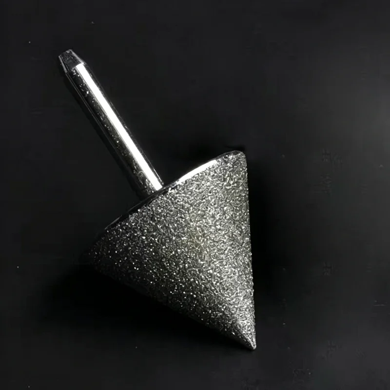 70mm 80mm 60-Grad-Konisches Galvanisiertes Diamant-Fasenwerkzeug für Elektrische Schleifmaschinen, Lochöffner für Glas und Metall 80 # 240 # – Detail 5