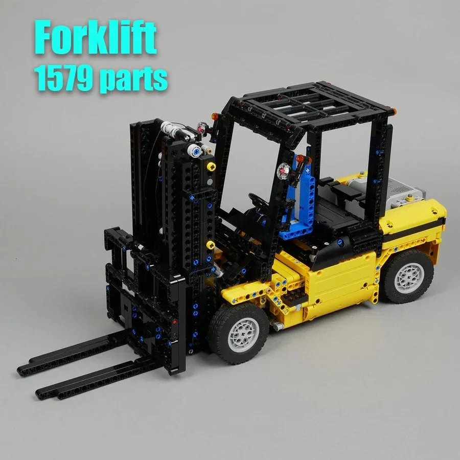 

models Forklift Model Elektrische Power Functies Kit cars crane toys moc Educatief Speelgoed Voor Kinderen Gift