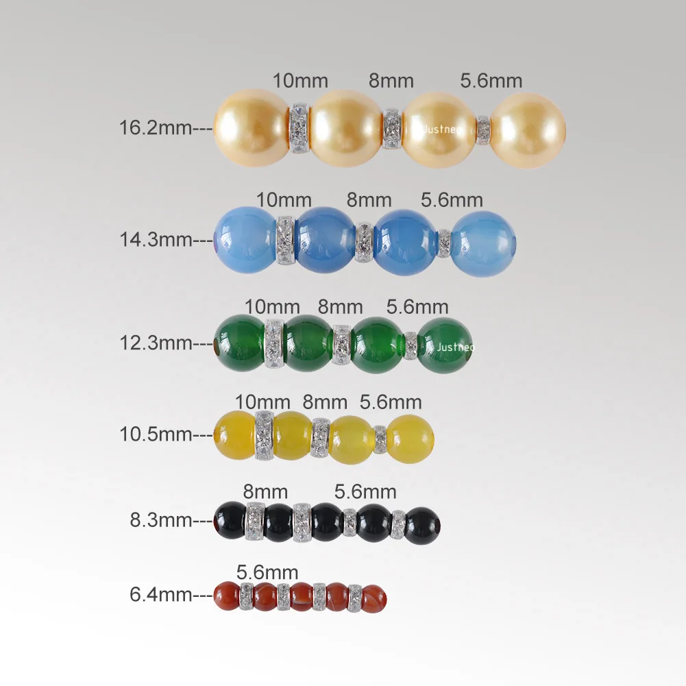 925 Sterling Silver CZ Rondelle Spacer Beads, Silver Clear Cubic Zirconia Loose Beads for DIY Craft Jewelry Making