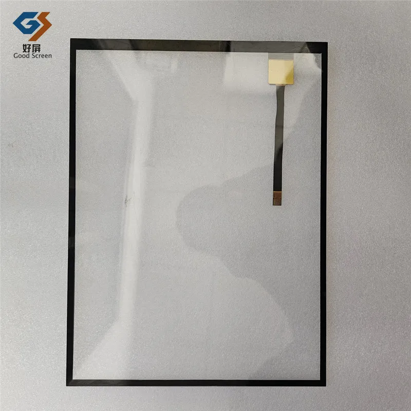 

New Black 12.1Inch P/N F-12901-V1 Capacitive Touch Screen Digitizer Sensor External Glass Panel 6Pin 277X207 MM