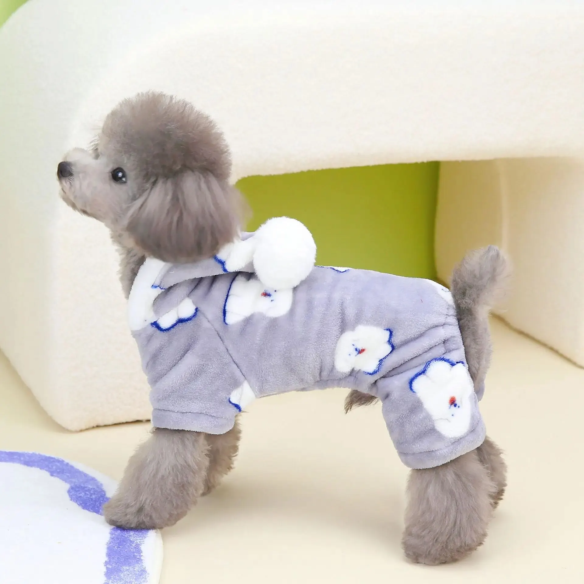 1pc Pet Dog Clothes Cute Soft Warm Fleece Dogs Jumpsuits Pet Clothing for Small Dogs Puppy Cats Hoodies Costume Coats