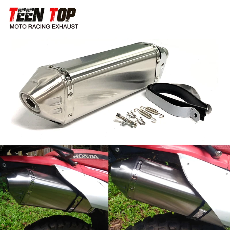 420mm Universal Raing Muffler MT09 FZ9X SR900 R6 XADV750 XL750 BJ750GS 752S Exhaust Muffler DB KIller 51mm Escape Moto Tailpipe