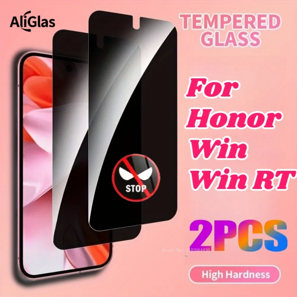 

2 шт. защитных пленок с защитой от подглядывания для Honor Win RT Series, твердость 9H, защитные пленки для конфиденциальности экрана для Honor Win Series, закаленная пленка