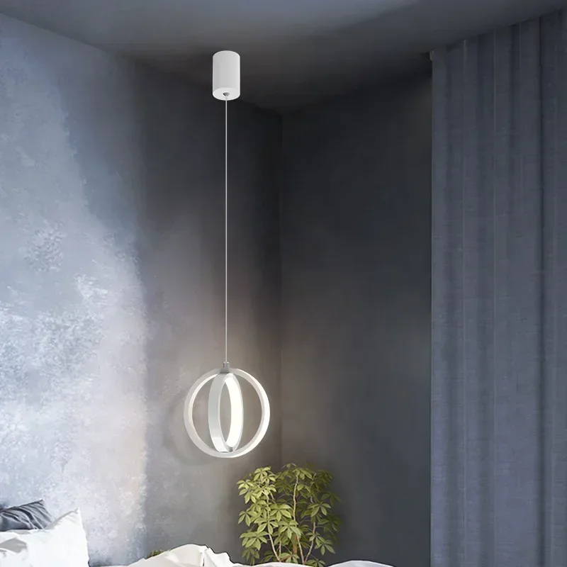 Simple Modern Led Pendant Lamp Black&Golde Hanging Lamp Pendant Lights For Living Room Kitchen Dining Room Bedroom Bedside
