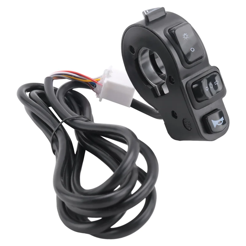 

3 In1 Motorcycle Switch ATV Quad Headlights Turn Signal Horn ON/OFF Button For 22Mm Handlebars