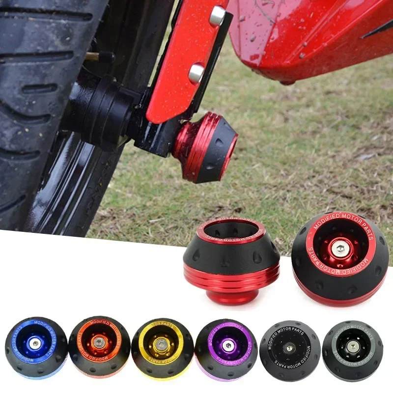 

2/4Pcs Motorcycle Front Fork Cups Aluminum Alloy Shock Absorber Cup Moto Universal Crash Protector Wheel Protection Pads