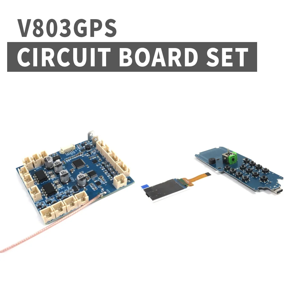 ชุดแผงวงจร GPS Flytec รุ่น V803 ของแท้จากโรงงาน แผงควบคุมเมนบอร์ด อะไหล่สำหรับเรือตกปลา 4 ถัง เสาอากาศคู่