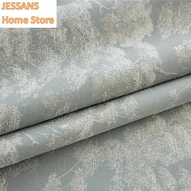 

Custom Size Blackout Chenille Curtains French Light Luxury High-Quality Thick Curtains for Living Dining Room Bedroom Simple