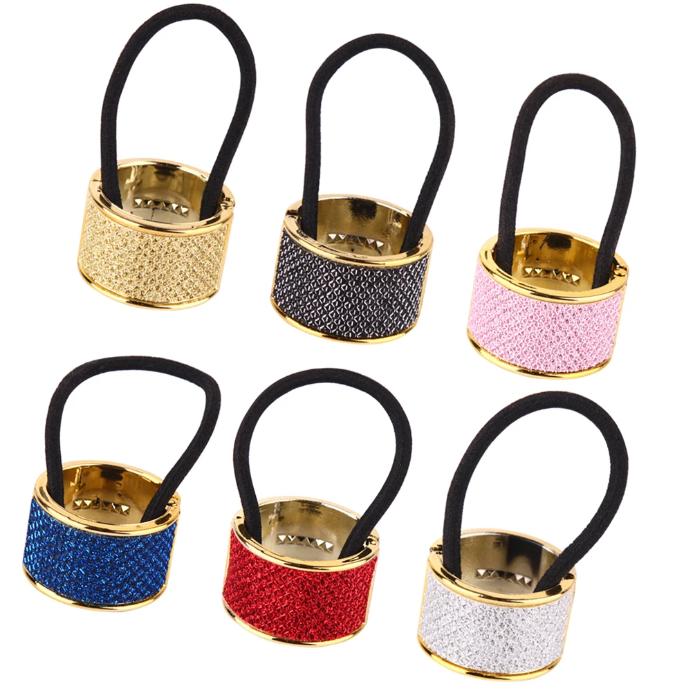 

6pcs Rose Gold Accessories Elastic Ties Ponytail Holders Safe for Hair Girls Outfit Birthday Party Wedding Outdoor Activities