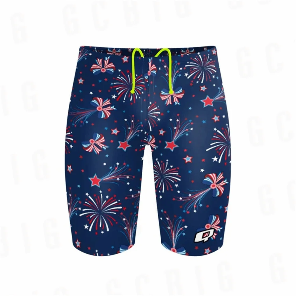 2026 Men Beach Swimming Summer Jammers Swim Endurance Athletic Training Swimsuit Trunks For Swimwear Jammer Tight Surf Shorts