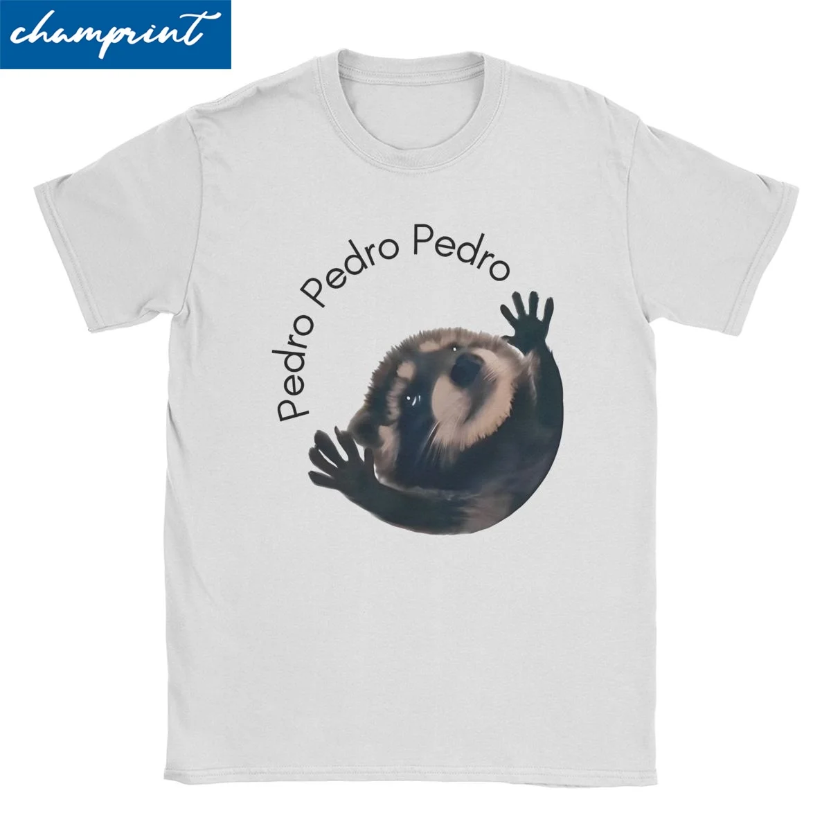 Men Women's T-Shirt Pedro Raccoon Meme Funny 100% Cotton Tees Short Sleeve Dancing in Circle T Shirts Round Neck Tops Printed