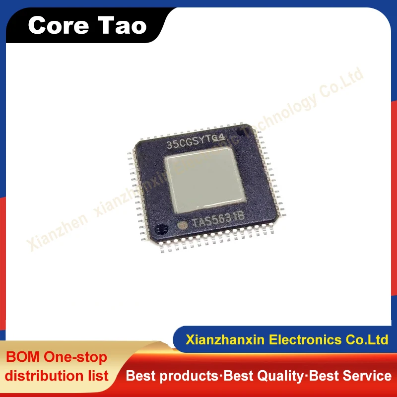 1PCS/LOT TAS5631BPHDR TAS5631B HTQFP64 Audio amplifier chip IC in stock