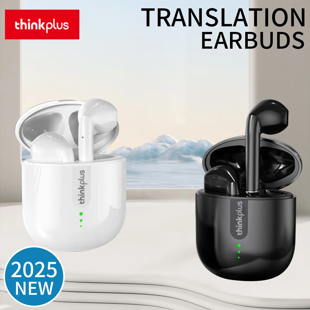 Thinkplus Wireless Bluetooth  Language Simultaneous Translator Headset Business Interpretation Earphone Travel Voice Translat