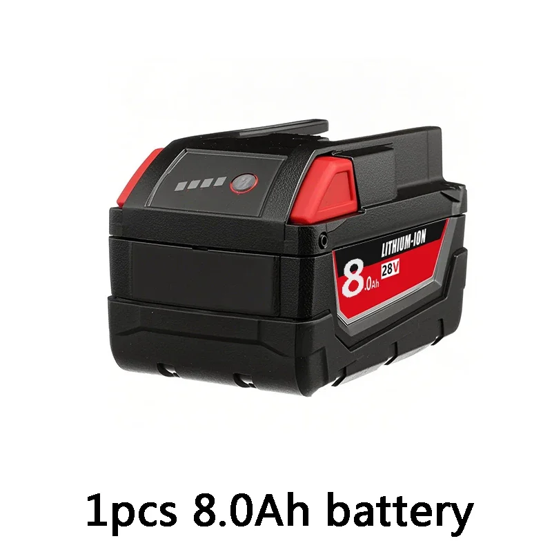 Li-Ion vervangende batterij 28V 12.0Ah voor Milwaukee M28 48-11-2830 0730-20 Gereedschapsbatterij compatibel met V28VC,V28SX,V28SG,V28PD - afbeelding 1