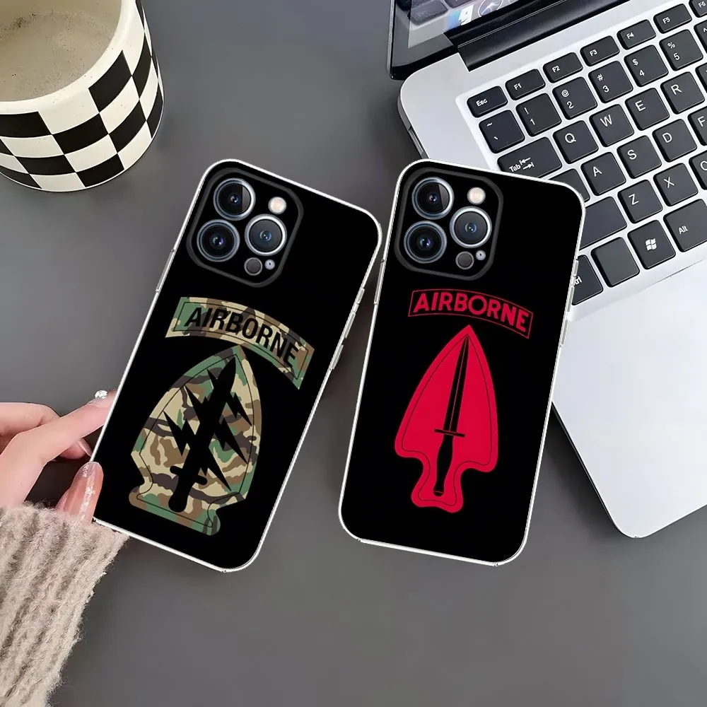 Delta Force Special Forces Army Phone Case For Iphone 15 11 Pro Max 12 Mini 13 14 Xr Xs 6 6s 8 7 Plus Silicone Transparent Soft