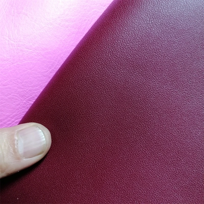 1.2mm Dark Red Pink Cowhide. First Layer Leather. Real Leather Fabric. Handmade DIY For Bags. Mat. Full-Sheet Cutting