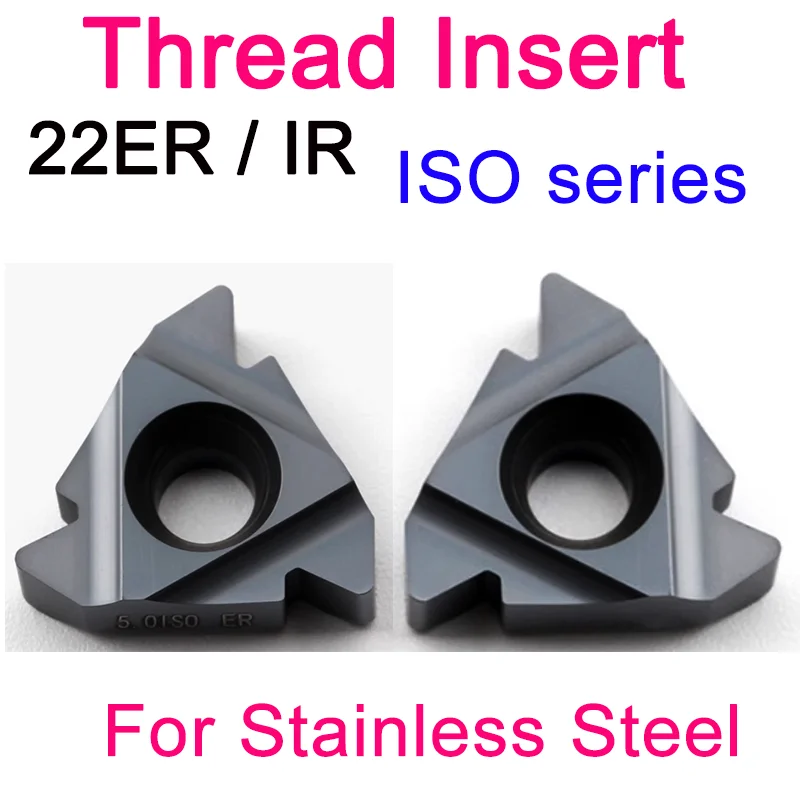 5PCS 22ER 22IR 3.5 4.0 4.5 5.0 5.5 6.0  ISO Threading Cutter Tools CNC Lathe Thread Turning Inserts Carbide Blades