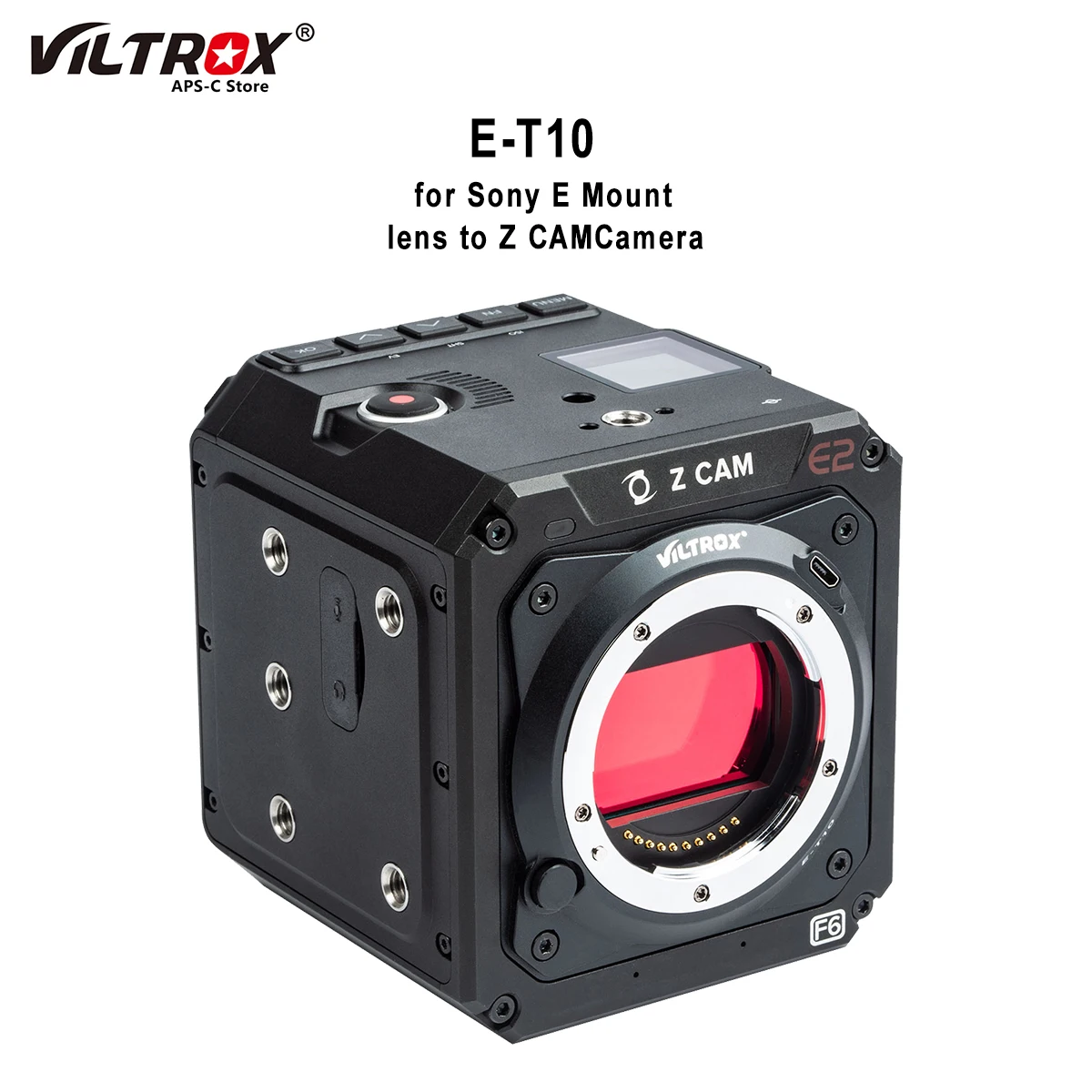 

Viltrox E-T10 Z-CAM Camera Full Frame Lens Adapter Ring EF PL 6K for Sony E Mount Lens Goes to Z CAM E2-M4 E2-S6 E2-F6 Camera