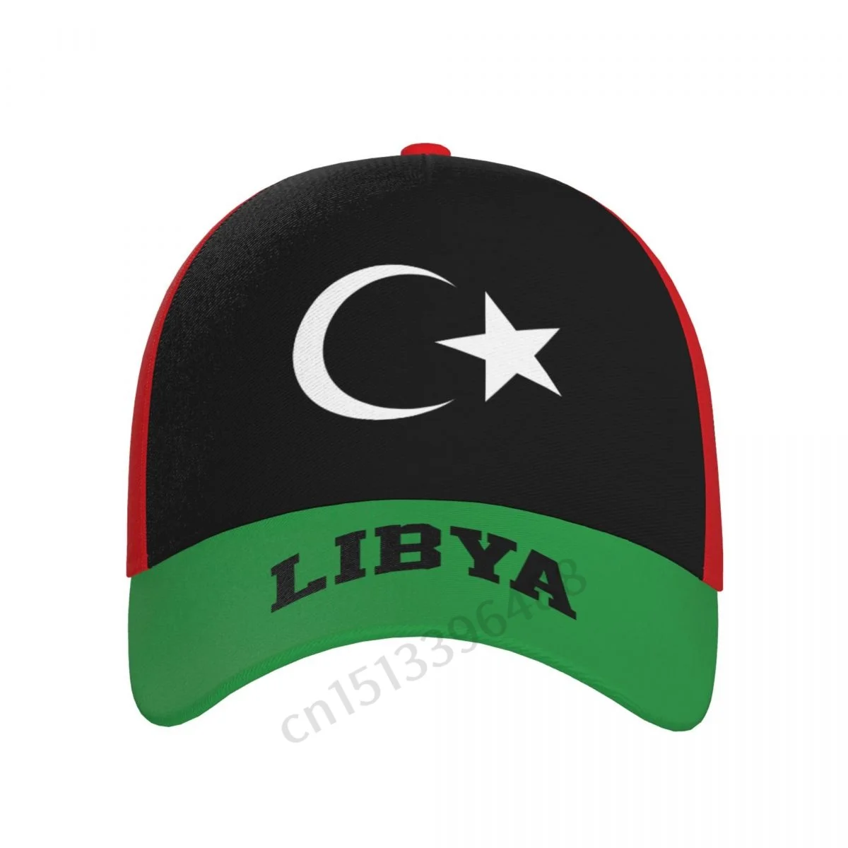 Libya Flag 3D Soccer Hats Sun Baseball Cap Breathable Adjustable Men Women Outdoor Fishing Hat