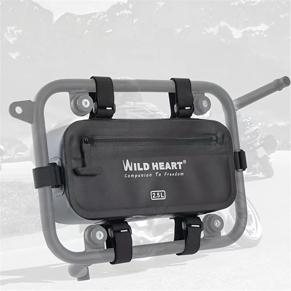 2.5L Motorcycle Side Tool Bag Waterproof Motorbike Frame Package Hanging Bag Universal Tool Bag For Harley BMW Yamaha Honda view 5