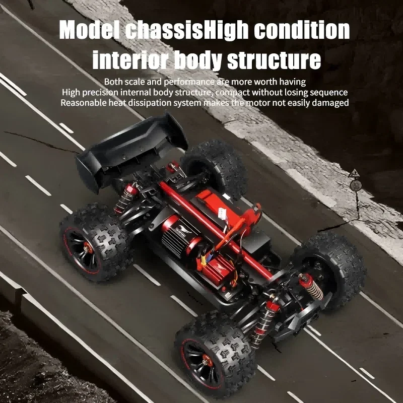 1:14 85KM/H or 50KM/H 4WD RC Car with LED Remote Control Cars High Speed Drift Monster 4x4 Truck for Kids Vs Wltoys 144001 Toys