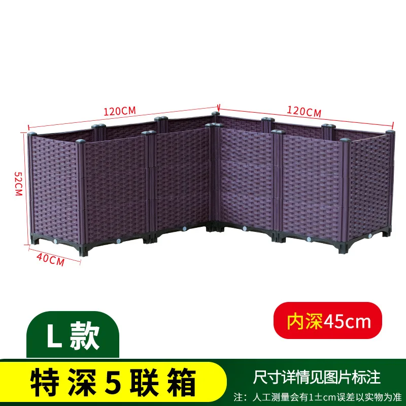 

Пластиковый угловой ящик для выращивания овощей, балкона/сада/на крыше на открытом воздухе