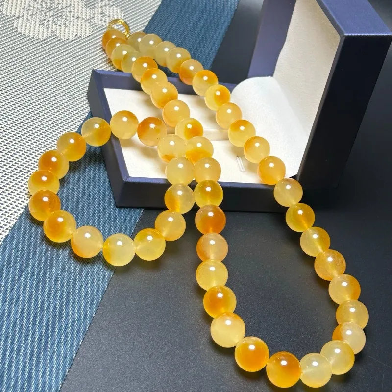 

Новый натуральный ледяной кварцит нефритовый круглый браслет из бисера ожерелье