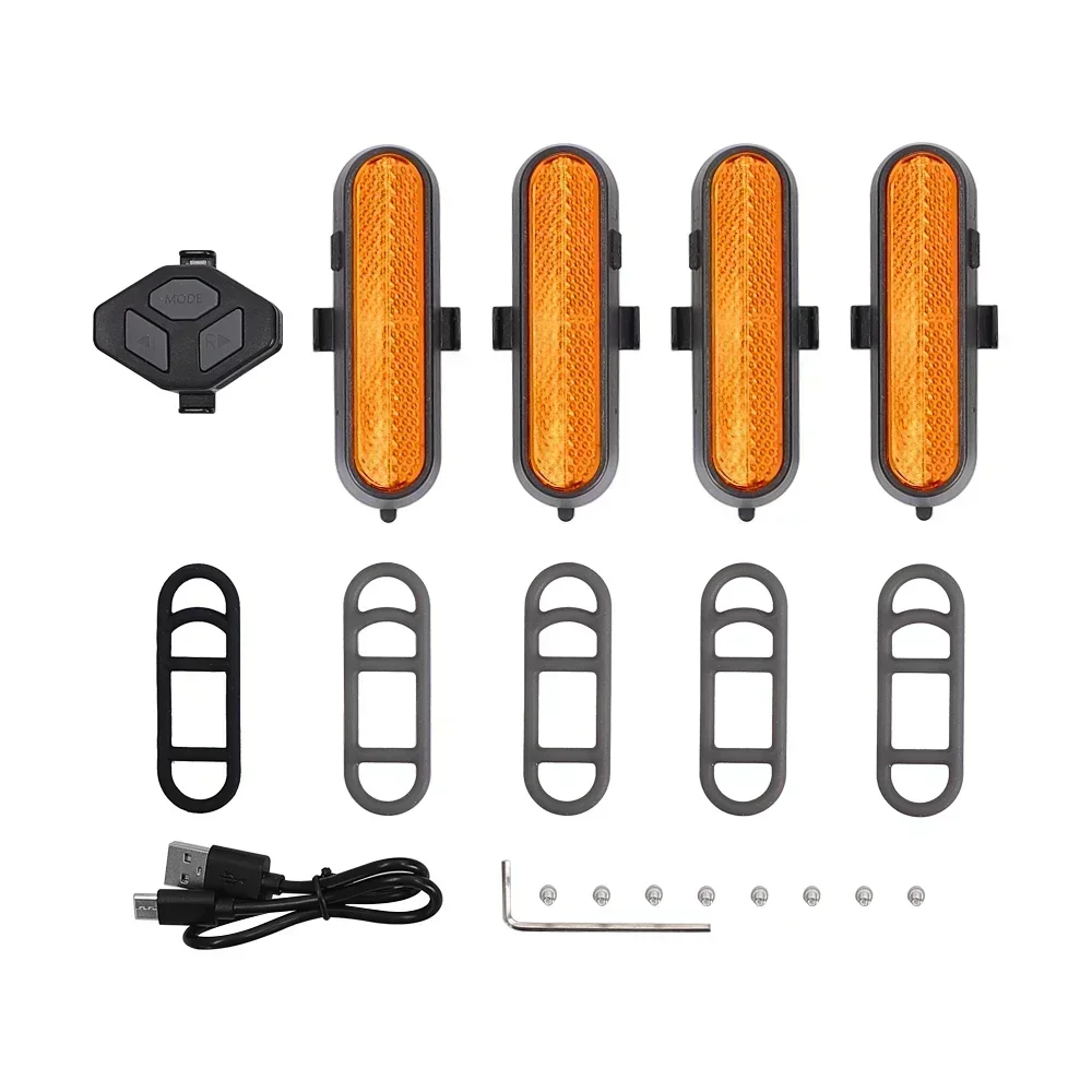 Указатель поворота с дистанционным управлением, светодиодный предупреждающий указатель поворота, интеллектуальный для Xiaomi M365 1S Pro MI 4, часть электрического скутера
