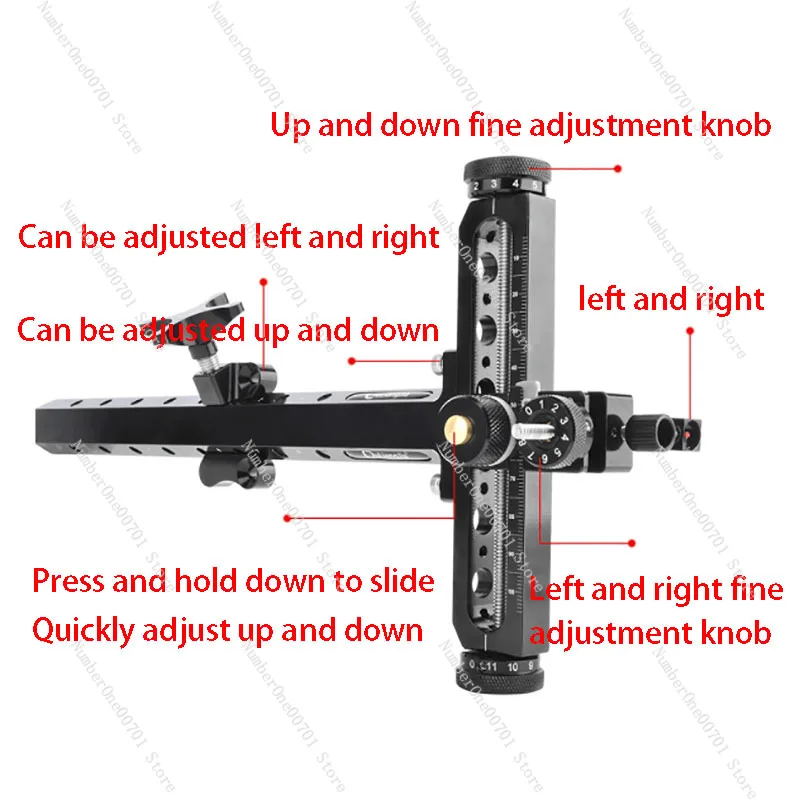 

Bow And Arrow Recurve Sight Alloy T Sight For Competitive Archery Competition Special Compound Bow Universal Sight Accessories