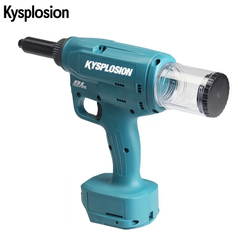 Бесщеточный электрический пистолет для заклепок, совместимый с аккумулятором Makita 18 В, быстрая скорость заклепок, сверхмощное заклепование для металла/стали/алюминия