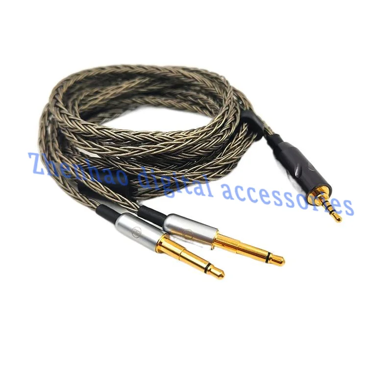 For Final D8000 Meze Antonio 99 109PRO SONOROUS X IV Earphone Replaceable 16 Core 2.5mm 4.4mm Balanced Upgrade Audio Cable