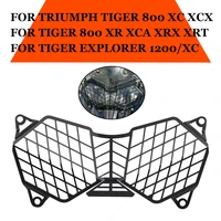 Cubierta protectora para parrilla de faro de motocicleta, accesorios para Triumph Tiger 800 1200 XC Explorer 1200XC, malla para parrilla de faro