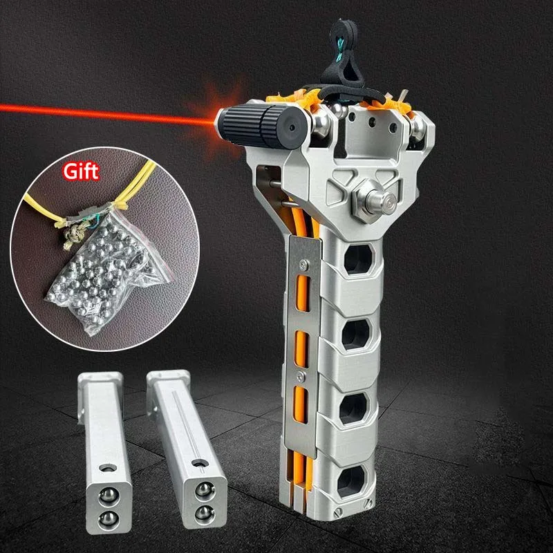 Outdoor Portable EDC Creative Plastic Automatic Loading Double Row Magazine Laser Horizontal Aiming Camping Tool
