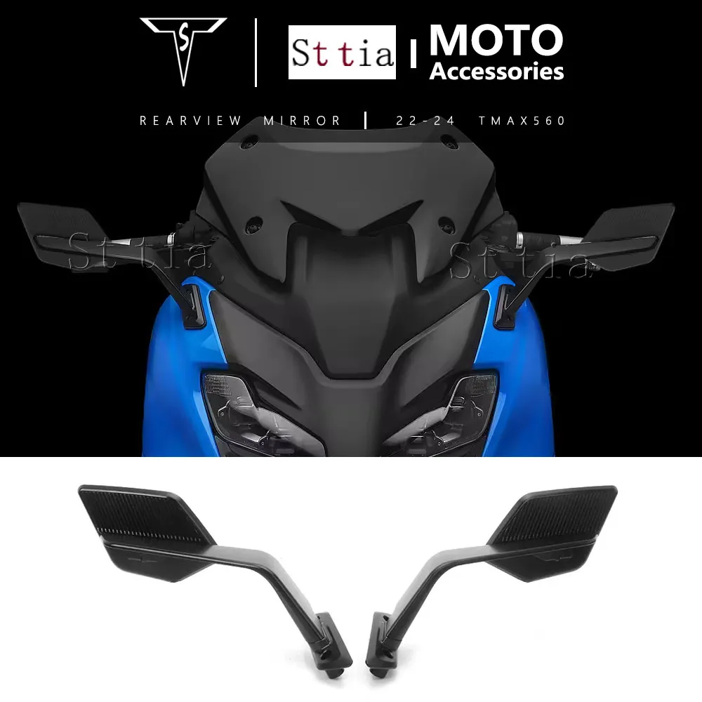 

NEW For Yamaha T-MAX 560 T-Max560 Tech Max 2022-2024 Stealth Max Mirrors Sports Winglets Mirror Kits Adjustable Wing Mirrors