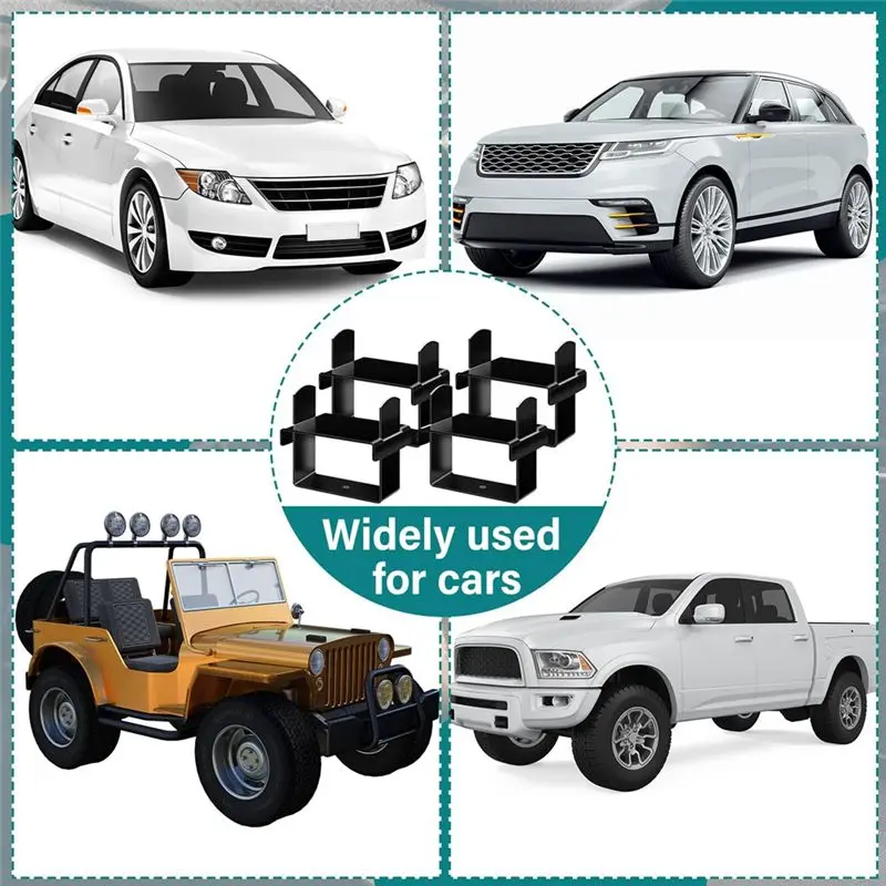 AEE2-4 Pcs Leaf Spring Clamp Kit Leaf Springs Up To 2.5 Inch Wide Lock Leaf Spring Together For Vehicles Stabilizing Control