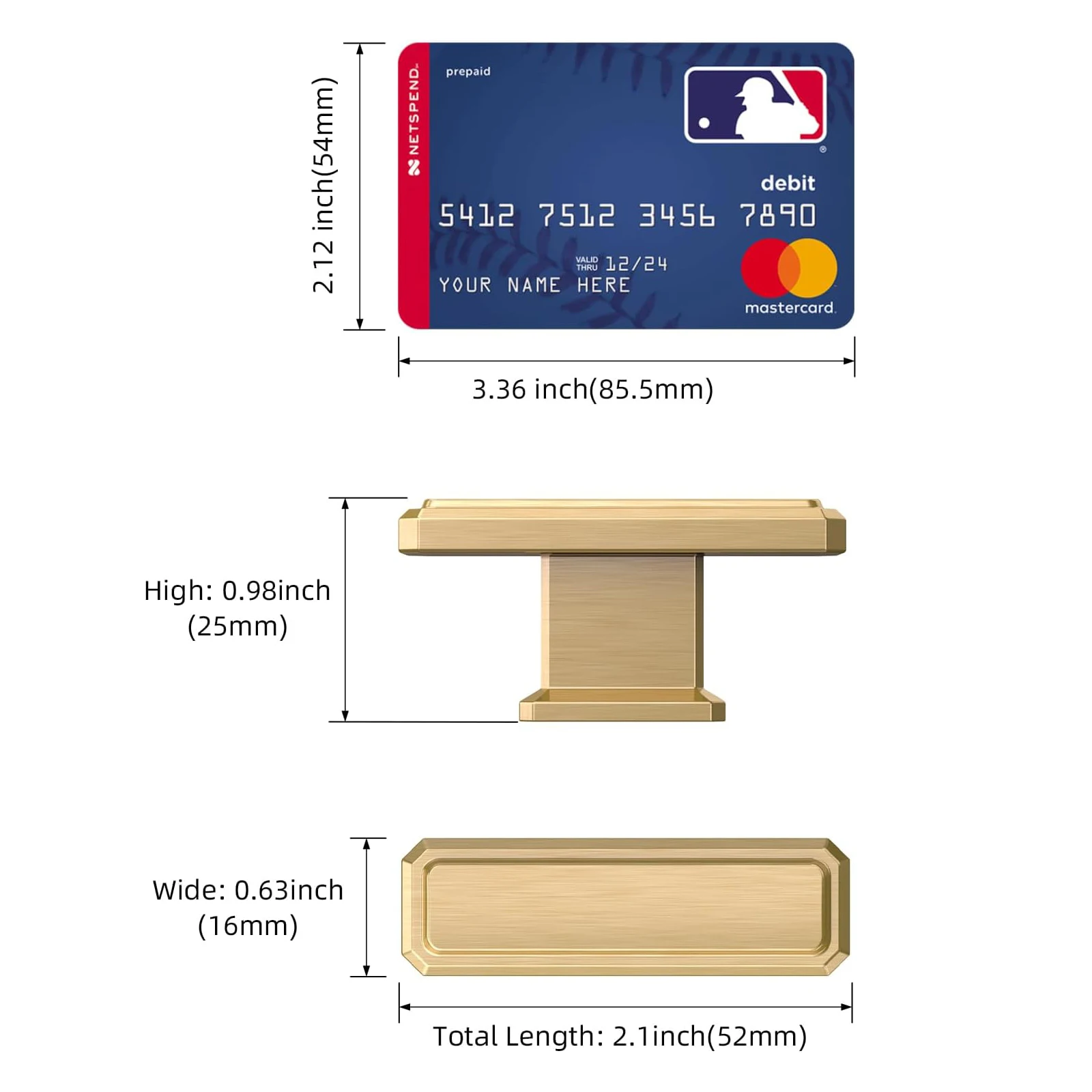 Viladepot 5 peças puxadores de armário champanhe bronze puxadores de armário resistentes puxadores de gaveta de armário