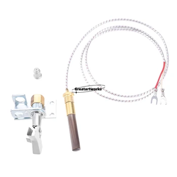 Thermopys Pilot Burner Assembly, gaz naturel, gaz propane, orifice pilote adapté pour Cecilware, friteuse, four impérial, 750 millivolt, 1PC