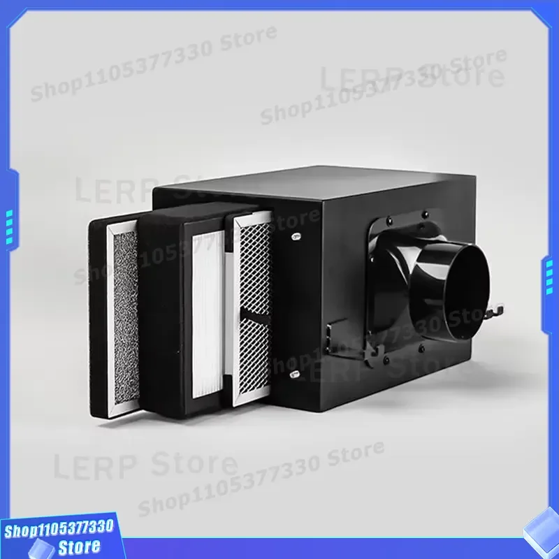 H14 HEPA Heavy Duty Inline Fresh Air Filter Box for Commercial Industrial Ventilation System Metal Housing Dust Removal