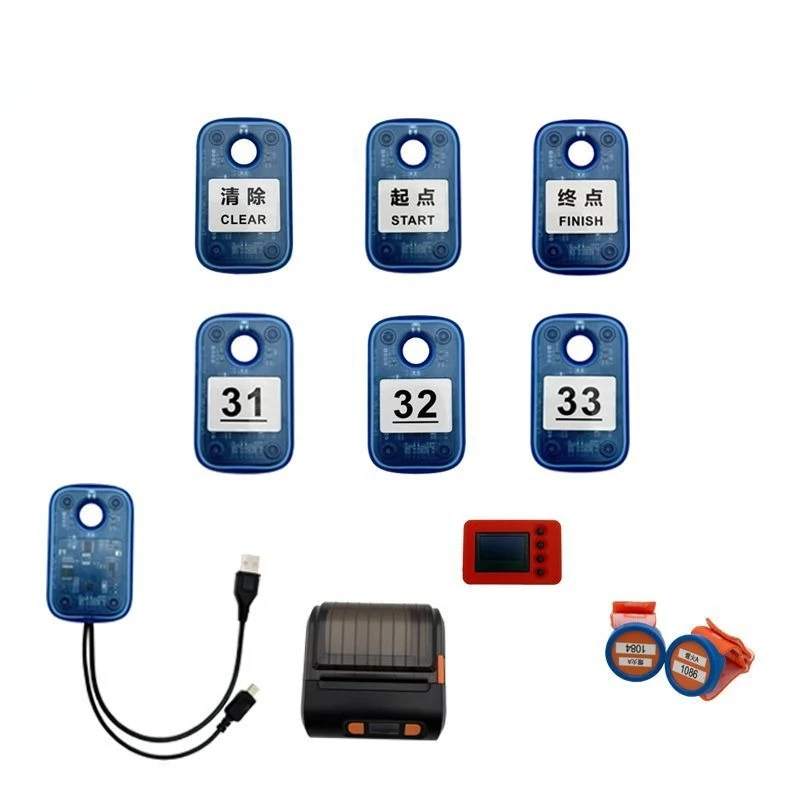 Portable electronic clock in orienteering Portable electronic clock in orienteering