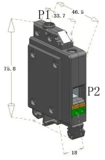 AKH-0.66/EMS rail type current transformer, rated current ratio: 50A/10mA