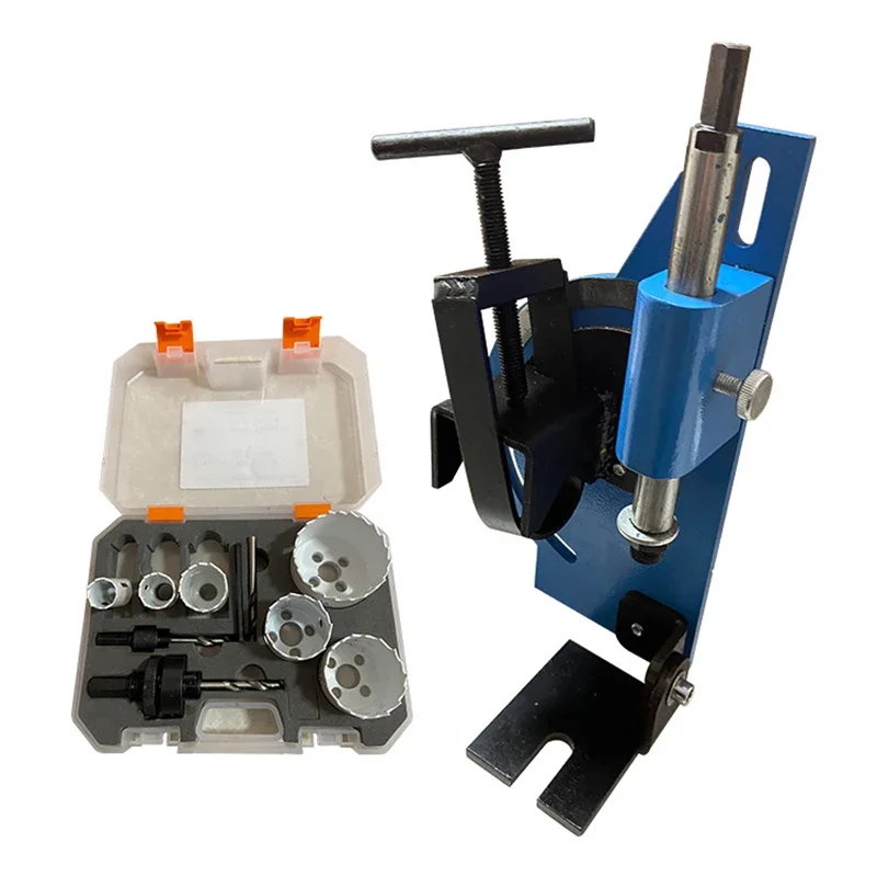 Mini Tube Cutting Slotting Machine PN-1/2A Matched Electric Drill Multiple Optional Hole Saws Simple Convenient Pipe Processing