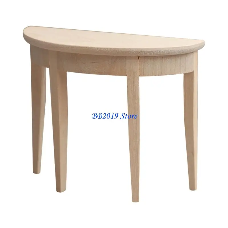 

Q0KB Mini Wooden Dollhouses Table 1/12 Scale Model Furniture For Craft Lovers