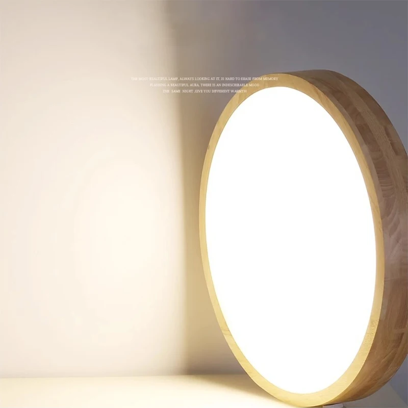 الشمال LED ضوء السقف 23/30/40 سنتيمتر خشبية مصباح دائري غرفة نوم غرفة المعيشة المطبخ غرفة الدراسة الممر داخلي Led الإضاءة بريق #6