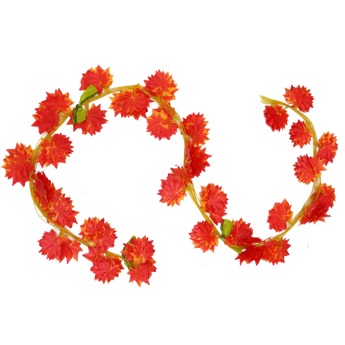 

30 pcs Large Leaf Decor For Pet Nest Crawling Reptile Tank Green Leaf Vine Artificial Plants Fake Creeper Vine Party Home