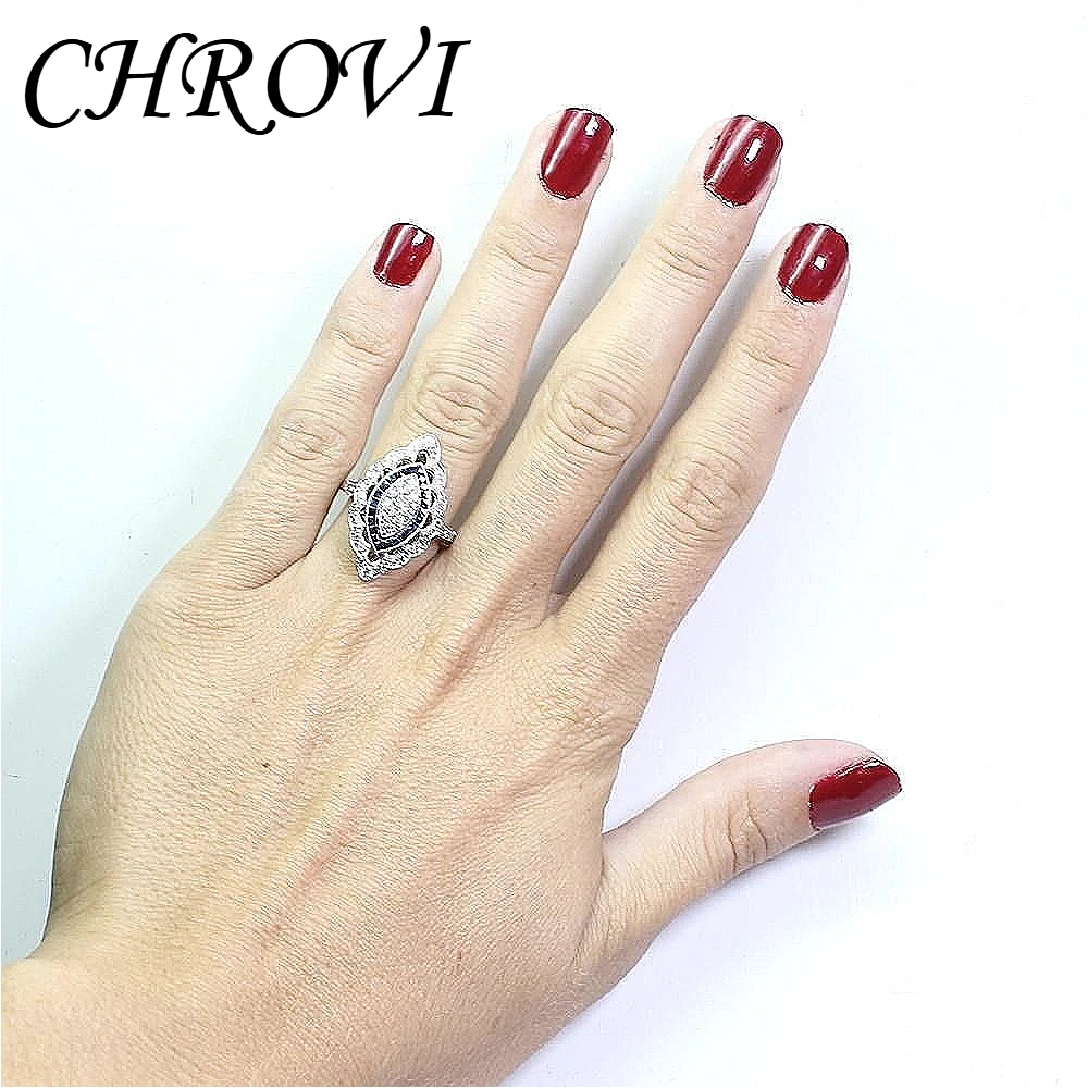 Luxuriöser Ring aus 925er Sterlingsilber mit Saphir, modischer Brautparty-Ring – Detail 9