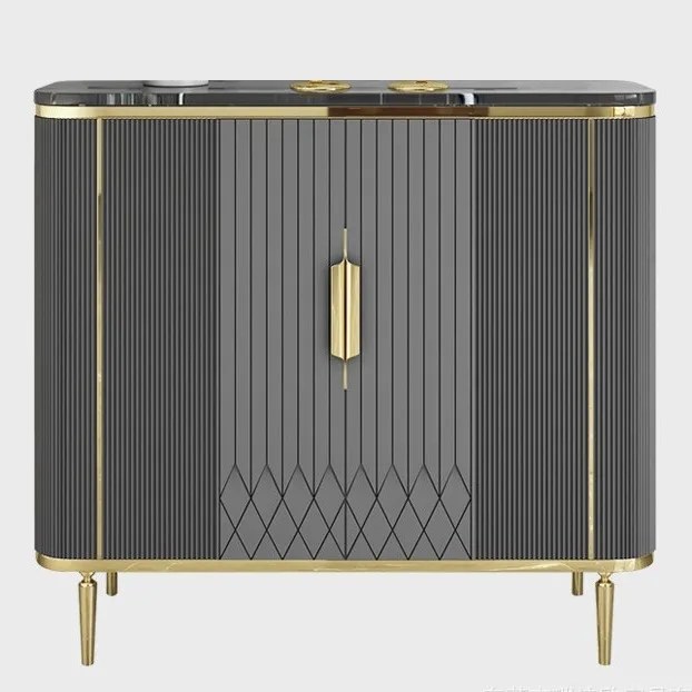 xr-Light Luxury Style Door Cabinet Shoe Cabinet One Italian Minimalist Side Cabinet Door Hall Entry*